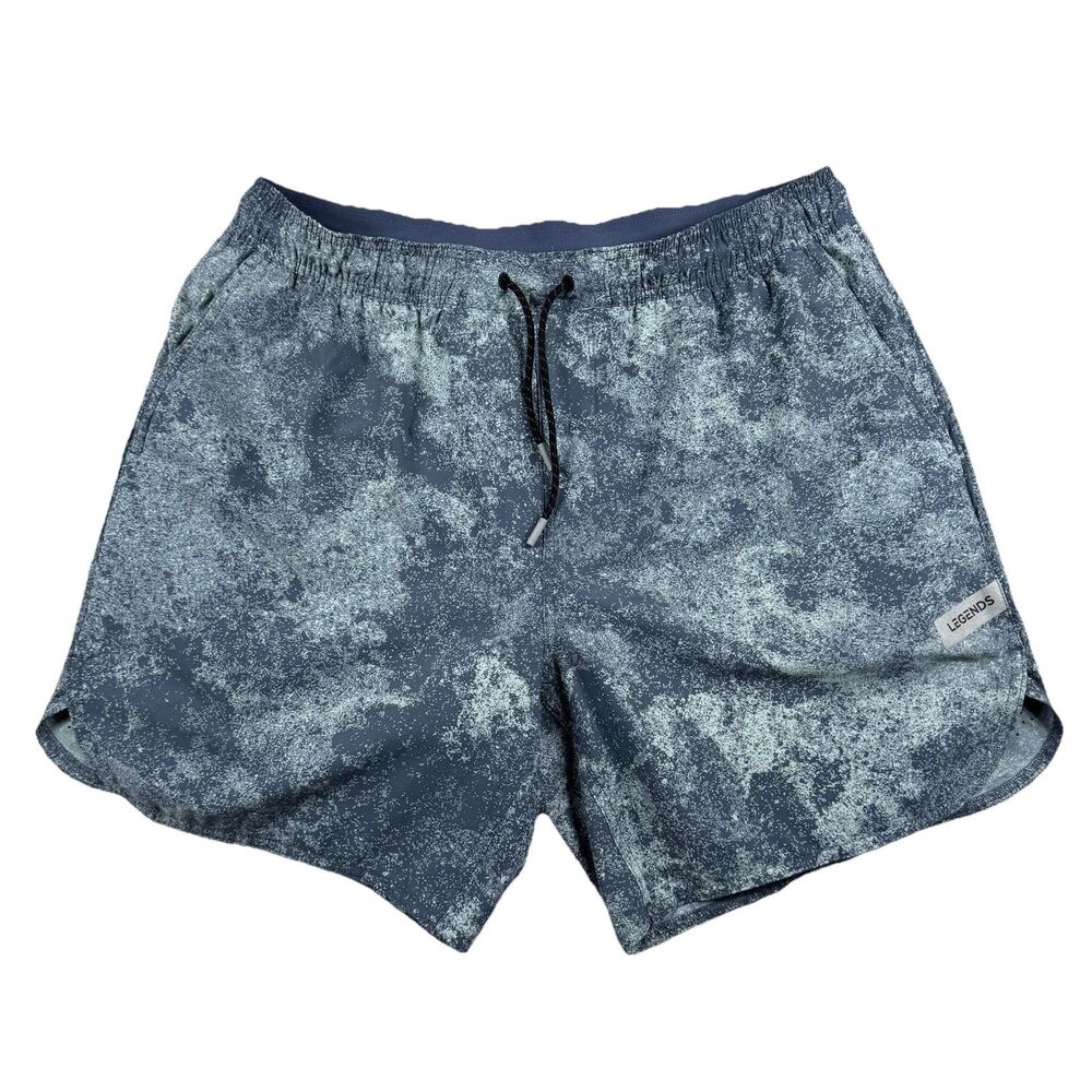 Legends Luka Shorts Men XL Speckle Lined Performance Stretch Gym Workout Active